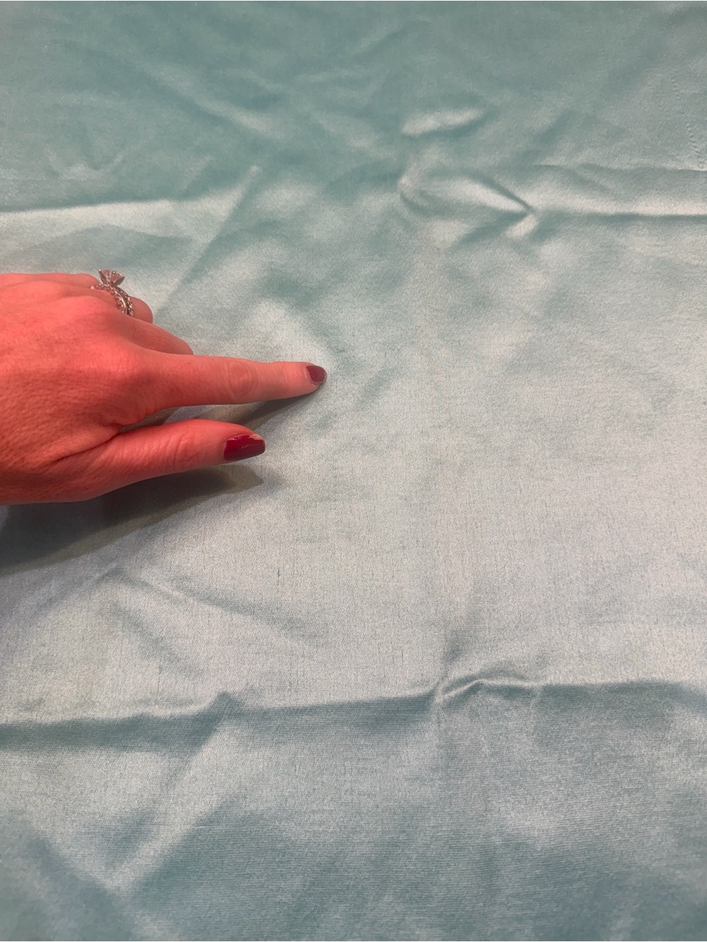 Bajra cashmere and silk Aqua Scarf with ball trim! Stunning!!!! - Picture 7 of 7